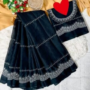 Georgette Embroidery Saree