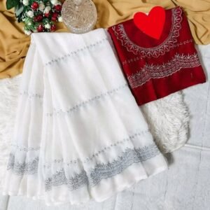 Georgette Embroidery Saree